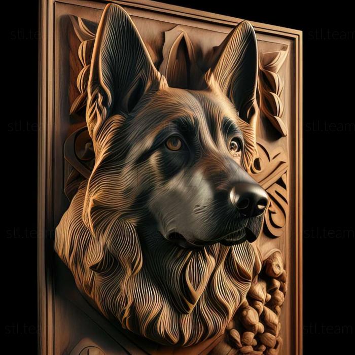 3D model Croatian Shepherd dog (STL)